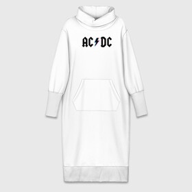 Платье удлиненное хлопок с принтом ACDC ,  |  | acdc | rock | блюз рок | рок | рок группа | рок н ролл | хард рок | эйсидиси