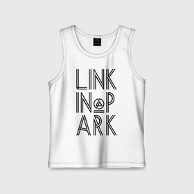 Детская майка хлопок с принтом Linkin Park ,  |  | linkin park | rock | альтернативный метал | альтернативный рок | линкин парк | ню метал | рок | рэпкор | электроник рок