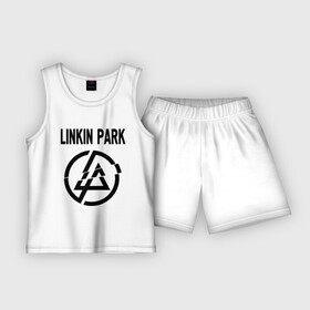 Детская пижама с шортами хлопок с принтом Linkin Park ,  |  | linkin park | rock | альтернативный метал | альтернативный рок | линкин парк | ню метал | рок | рэпкор | электроник рок