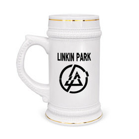 Кружка пивная с принтом Linkin Park ,  керамика (Материал выдерживает высокую температуру, стоит избегать резкого перепада температур) |  объем 630 мл | linkin park | rock | альтернативный метал | альтернативный рок | линкин парк | ню метал | рок | рэпкор | электроник рок