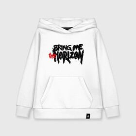 Детская толстовка хлопок с принтом Bring me the horizon , 100% хлопок | Круглый горловой вырез, эластичные манжеты, пояс, капюшен | bmth | bring me the horizon | hardcore | kubana 2014 | rock | дэткор | музыка | рок | рок группы