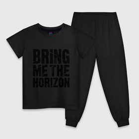 Детская пижама хлопок с принтом Bring me the horizon , 100% хлопок |  брюки и футболка прямого кроя, без карманов, на брюках мягкая резинка на поясе и по низу штанин
 | bmth | bring me the horizon | hardcore | kubana 2014 | rock | дэткор | музыка | рок | рок группы