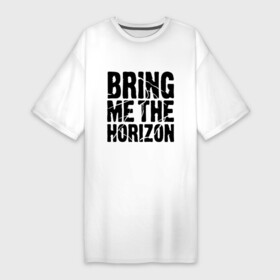 Платье-футболка хлопок с принтом Bring me the horizon ,  |  | bmth | bring me the horizon | hardcore | kubana 2014 | rock | дэткор | музыка | рок | рок группы