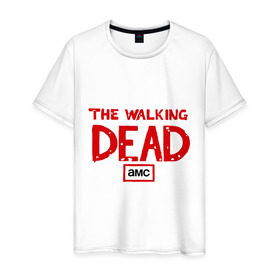 Мужская футболка хлопок с принтом The walking dead , 100% хлопок | прямой крой, круглый вырез горловины, длина до линии бедер, слегка спущенное плечо. | the walking dead | живые мертвецы | кино | кровь | сериал | ходячие мертвецы