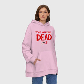 Худи SuperOversize хлопок с принтом The walking dead , 70% хлопок, 30% полиэстер, мягкий начес внутри | карман-кенгуру, эластичная резинка на манжетах и по нижней кромке, двухслойный капюшон
 | the walking dead | живые мертвецы | кино | кровь | сериал | ходячие мертвецы