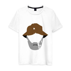 Мужская футболка хлопок с принтом Владелец фермы , 100% хлопок | прямой крой, круглый вырез горловины, длина до линии бедер, слегка спущенное плечо. | борода | зомби