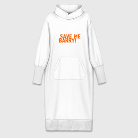 Платье удлиненное хлопок с принтом Save me, Barry ,  |  | Тематика изображения на принте: misfits