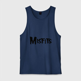 Мужская майка хлопок с принтом Misfits logo , 100% хлопок |  | misfits