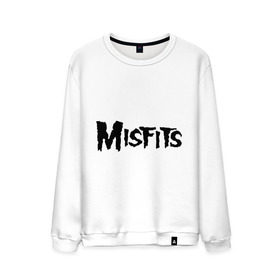 Мужской свитшот хлопок с принтом Misfits logo , 100% хлопок |  | misfits