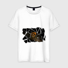 Мужская футболка хлопок с принтом Half-Life 3 (2) , 100% хлопок | прямой крой, круглый вырез горловины, длина до линии бедер, слегка спущенное плечо. | Тематика изображения на принте: компьютерные игры