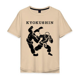 Мужская футболка хлопок Oversize с принтом Киокушинкай - кекусинкай , 100% хлопок | свободный крой, круглый ворот, “спинка” длиннее передней части | каратэ | киокушинкай
