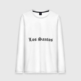 Мужской лонгслив хлопок с принтом Los Santos , 100% хлопок |  | gta | los santos | гта | игры | лос сантос