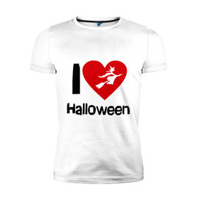 Мужская футболка премиум с принтом I love halloween (Я люблю хэллоуин) , 92% хлопок, 8% лайкра | приталенный силуэт, круглый вырез ворота, длина до линии бедра, короткий рукав | 31 октября | hallowin | haloveen | haloven | halovin | halowen | hellowee | heloven | helovin | день всех святых | день святых | привидение | призрак | смайл | халлоуин | халоуин | халувин | хелловин | хеллоуин | хеллуин | хеловин