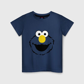 Детская футболка хлопок с принтом Sesame Street Elmo Big Smile , 100% хлопок | круглый вырез горловины, полуприлегающий силуэт, длина до линии бедер | cookie monster | elmo | sesame street | улица сезам