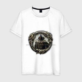 Мужская футболка хлопок с принтом The Elder Scrolls Online (3) , 100% хлопок | прямой крой, круглый вырез горловины, длина до линии бедер, слегка спущенное плечо. | Тематика изображения на принте: 