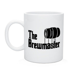 Кружка с принтом The brewmaster (пивовар) , керамика | объем — 330 мл, диаметр — 80 мм. Принт наносится на бока кружки, можно сделать два разных изображения | крестный отец | парордия | прикол