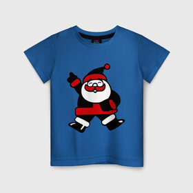 Детская футболка хлопок с принтом Дед мороз , 100% хлопок | круглый вырез горловины, полуприлегающий силуэт, длина до линии бедер | new year | santa | дед | дед мороз | клаус | мороз | новый год | санта | санта клаус