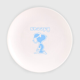 Тарелка с принтом Snoopy , фарфор | диаметр - 210 мм
диаметр для нанесения принта - 120 мм | snoopy | мультфильм | снупи | снупи в очках | собака
