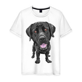 Мужская футболка хлопок с принтом Обожаю собак , 100% хлопок | прямой крой, круглый вырез горловины, длина до линии бедер, слегка спущенное плечо. | люблю собак | обожаю собак | пес | песик | псина | собака | собачка