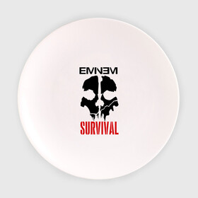 Тарелка с принтом Eminem - Survival , фарфор | диаметр - 210 мм
диаметр для нанесения принта - 120 мм | eminem   survival | gangsta | gansta | hip | hip hop | hop | media | rap | survival выживание | еп | рэп | рэпчина | хип | хип хоп | хоп | эминем
