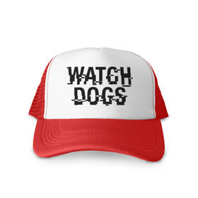 Кепка тракер с сеткой с принтом Watch Dogs , трикотажное полотно; задняя часть — сетка | длинный козырек, универсальный размер, пластиковая застежка | watch dogs | сторожевые псы