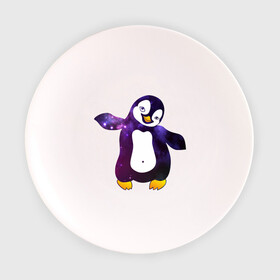 Тарелка с принтом Пингвин просто космос , фарфор | диаметр - 210 мм
диаметр для нанесения принта - 120 мм | Тематика изображения на принте: пингвин