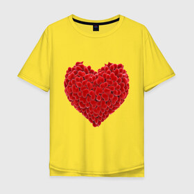 Мужская футболка хлопок Oversize с принтом Любовь , 100% хлопок | свободный крой, круглый ворот, “спинка” длиннее передней части | любовь | с любовью | сделано | семья | сердечко | сердце