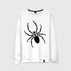 Мужской свитшот хлопок с принтом Страшный паук , 100% хлопок |  | насекомые | паук | паук на спине | страшный паук | тарантул