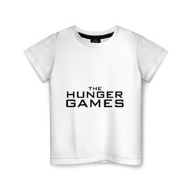 Детская футболка хлопок с принтом The hunger games , 100% хлопок | круглый вырез горловины, полуприлегающий силуэт, длина до линии бедер | the hunger games | голодные игры | и вспыхнет пламя | кино | фильм