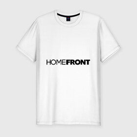 Мужская футболка премиум с принтом Home front , 92% хлопок, 8% лайкра | приталенный силуэт, круглый вырез ворота, длина до линии бедра, короткий рукав | 