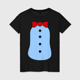 Женская футболка хлопок с принтом Костюм Пингвина , 100% хлопок | прямой крой, круглый вырез горловины, длина до линии бедер, слегка спущенное плечо | костюм | костюм пингвина | праздник