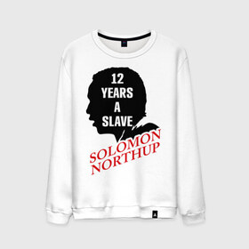 Мужской свитшот хлопок с принтом Solomon Northup , 100% хлопок |  | 12 years a slave | 12 лет рабства | solomon northup | twelve years a slave | соломон нортап