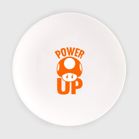 Тарелка с принтом Mario power up , фарфор | диаметр - 210 мм
диаметр для нанесения принта - 120 мм | Тематика изображения на принте: nintendo | марио | нинтендо