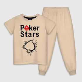 Детская пижама хлопок с принтом Poker Stars , 100% хлопок |  брюки и футболка прямого кроя, без карманов, на брюках мягкая резинка на поясе и по низу штанин
 | Тематика изображения на принте: pokerstars
