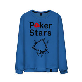 Мужской свитшот хлопок с принтом Poker Stars , 100% хлопок |  | Тематика изображения на принте: pokerstars