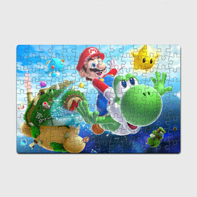 Пазл магнитный 126 элементов с принтом Super Mario Galaxy 2 (p) , полимерный материал с магнитным слоем | 126 деталей, размер изделия —  180*270 мм | Тематика изображения на принте: nintendo | марио | нинтендо