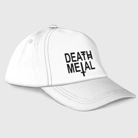 Бейсболка с принтом Death Metal , 100% хлопок | классический козырек, металлическая застежка-регулятор размера | Тематика изображения на принте: death metal