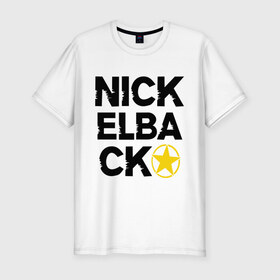 Мужская футболка премиум с принтом Nickelback star , 92% хлопок, 8% лайкра | приталенный силуэт, круглый вырез ворота, длина до линии бедра, короткий рукав | 