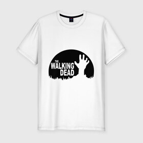 Мужская футболка премиум с принтом The Walking Dead , 92% хлопок, 8% лайкра | приталенный силуэт, круглый вырез ворота, длина до линии бедра, короткий рукав | Тематика изображения на принте: the walking dead | монстры | сериалы | ходячие мертвецы