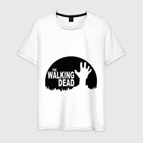 Мужская футболка хлопок с принтом The Walking Dead , 100% хлопок | прямой крой, круглый вырез горловины, длина до линии бедер, слегка спущенное плечо. | the walking dead | монстры | сериалы | ходячие мертвецы