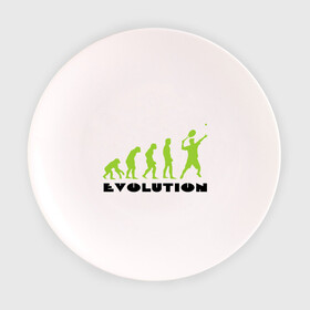Тарелка 3D с принтом Tennis Evolution , фарфор | диаметр - 210 мм
диаметр для нанесения принта - 120 мм | Тематика изображения на принте: tennis evolution | мяч | спорт | теннис | эволюция