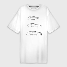 Платье-футболка хлопок с принтом Скорость ,  |  | street racing | автомобильные | горки | машинки | скорость | тачки