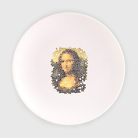Тарелка 3D с принтом Mona Lisa , фарфор | диаметр - 210 мм
диаметр для нанесения принта - 120 мм | mona lisa | леонардо да винчи | мозаика | мона лиза | фреска
