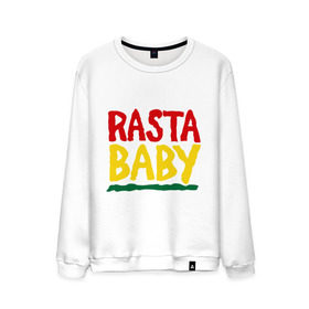 Мужской свитшот хлопок с принтом Rasta baby , 100% хлопок |  | rasta baby | музыка | ребенок
