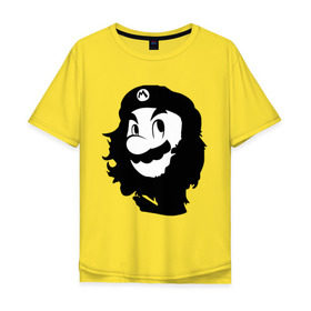 Мужская футболка хлопок Oversize с принтом Che Mario , 100% хлопок | свободный крой, круглый ворот, “спинка” длиннее передней части | nintendo | марио | нинтендо | че гевара