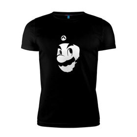 Мужская футболка премиум с принтом Che Mario , 92% хлопок, 8% лайкра | приталенный силуэт, круглый вырез ворота, длина до линии бедра, короткий рукав | Тематика изображения на принте: nintendo | марио | нинтендо | че гевара