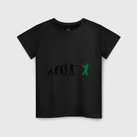 Детская футболка хлопок с принтом Zombie killer , 100% хлопок | круглый вырез горловины, полуприлегающий силуэт, длина до линии бедер | Тематика изображения на принте: 