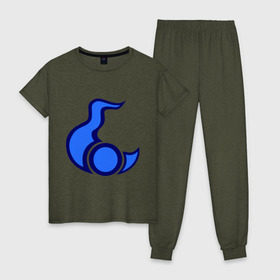 Женская пижама хлопок с принтом Тзинч (Tzeentch) , 100% хлопок | брюки и футболка прямого кроя, без карманов, на брюках мягкая резинка на поясе и по низу штанин | tzeentch | warhammer online | игры | тзинч