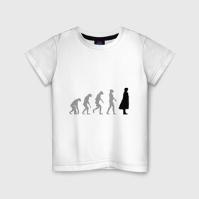 Детская футболка хлопок с принтом Sherlock evolution , 100% хлопок | круглый вырез горловины, полуприлегающий силуэт, длина до линии бедер | sherlock evolution | кино | мультфильмы и тв 
 шерлок холмс | сыщик | холмс