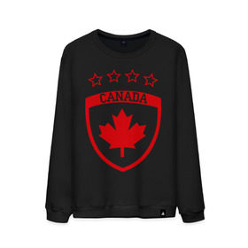 Мужской свитшот хлопок с принтом Канада , 100% хлопок |  | канада | спорт | хоккеист | хоккей | шайба